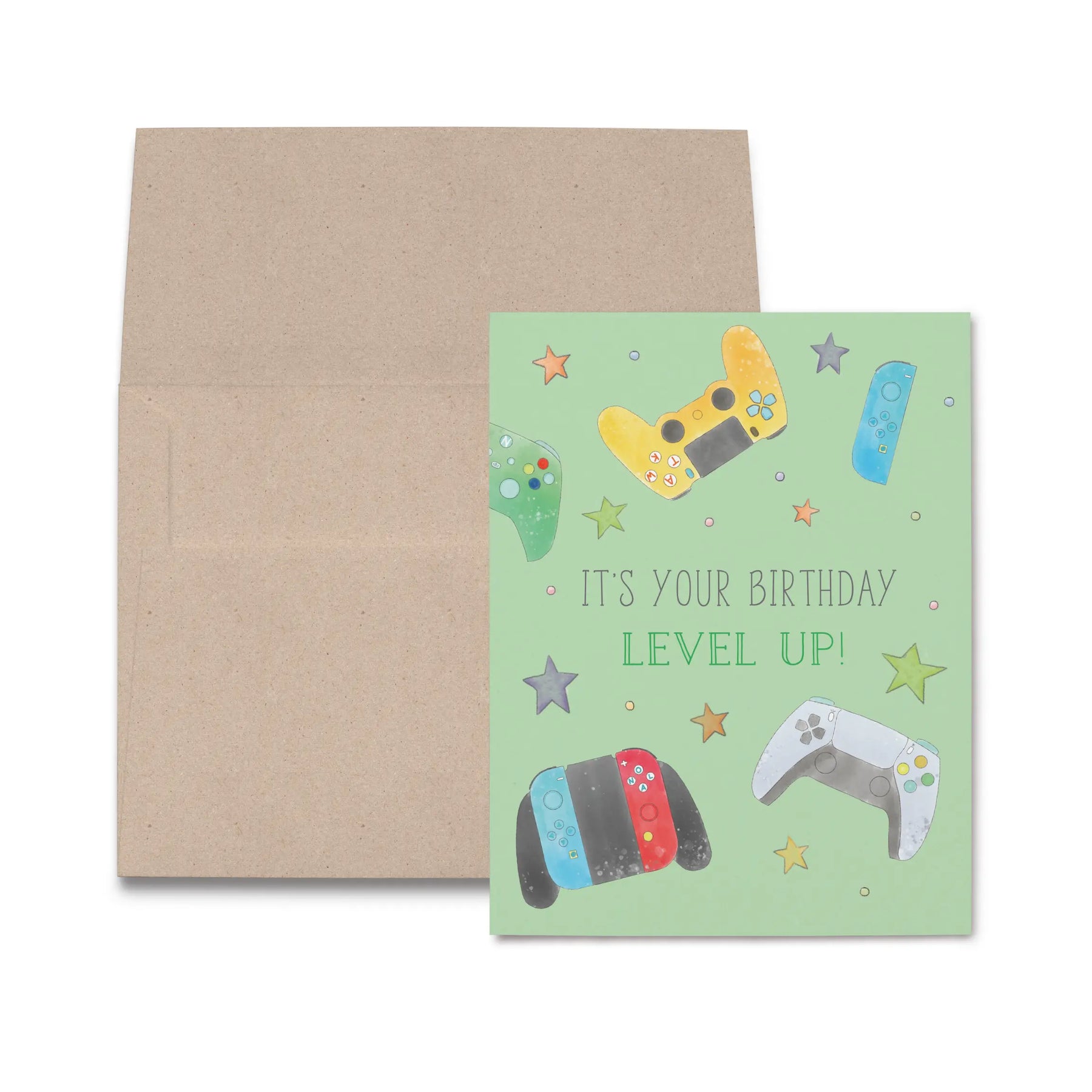 Level Up Birthday Card by Nola Tawk, paper gift main product photo