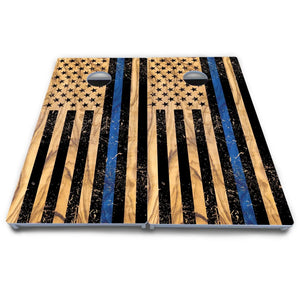 Light Wood Flag Cornhole Boards - All Weather Series by Cornhole Solutions, custom cornhole board detail photo 6
