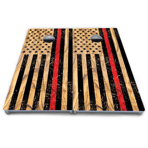 Light Wood Flag Cornhole Boards - All Weather Series by Cornhole Solutions, custom cornhole board detail photo 7