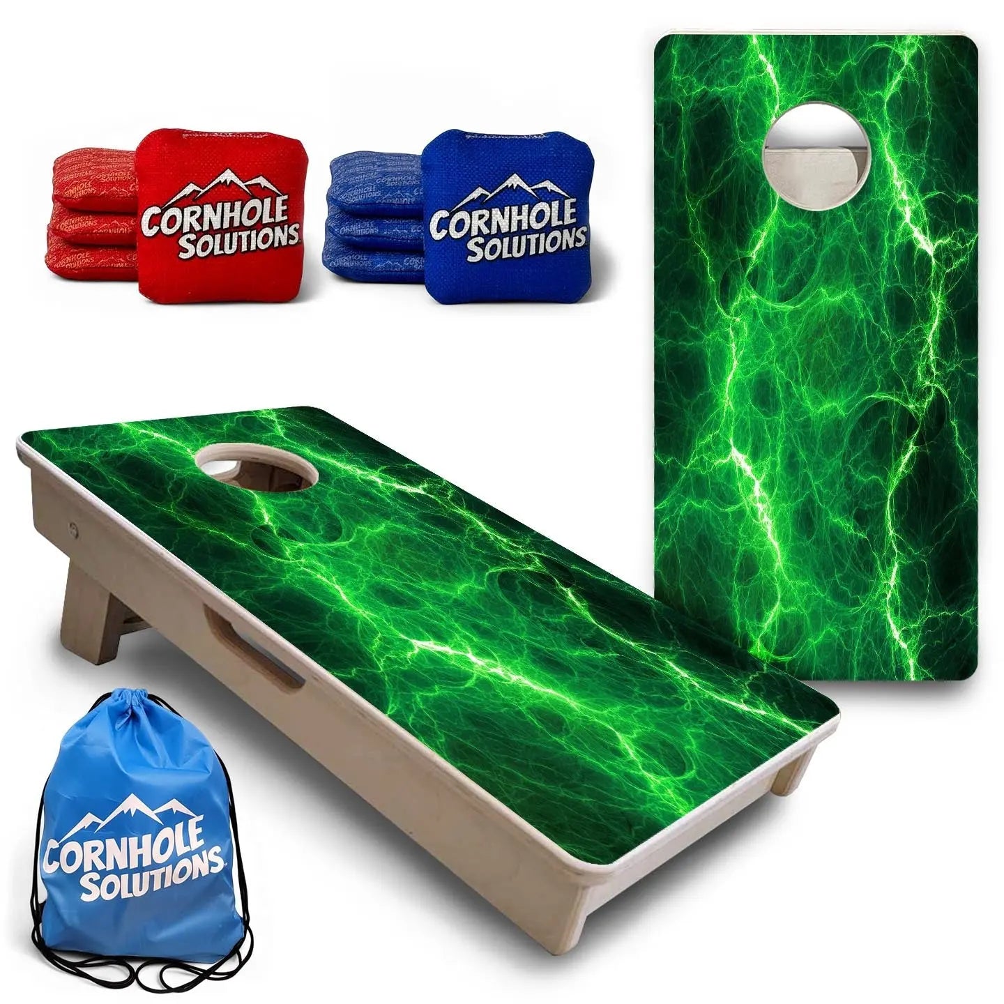 Lightning - Mini Cornhole Board Set (12" x 24") with 8 Mini Bags