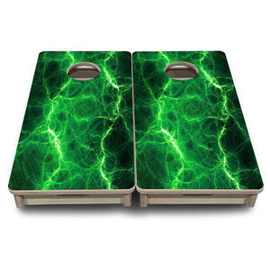 Lightning - Mini Cornhole Board Set (12" x 24") with 8 Mini Bags by Cornhole Solutions, custom cornhole board detail photo 5