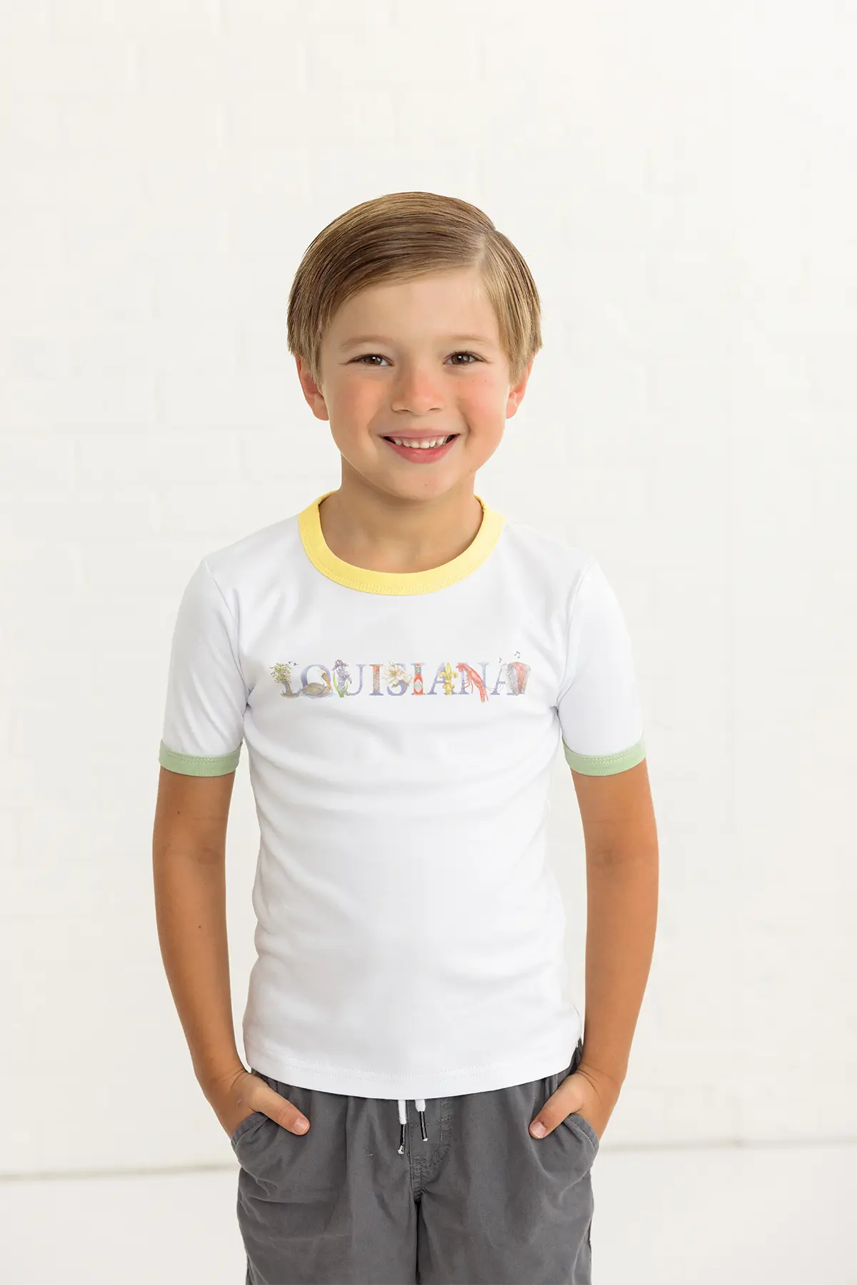 Lil' Louisiana Organic Cotton Tee by Nola Tawk, Southern lifestyle apparel detail photo 3