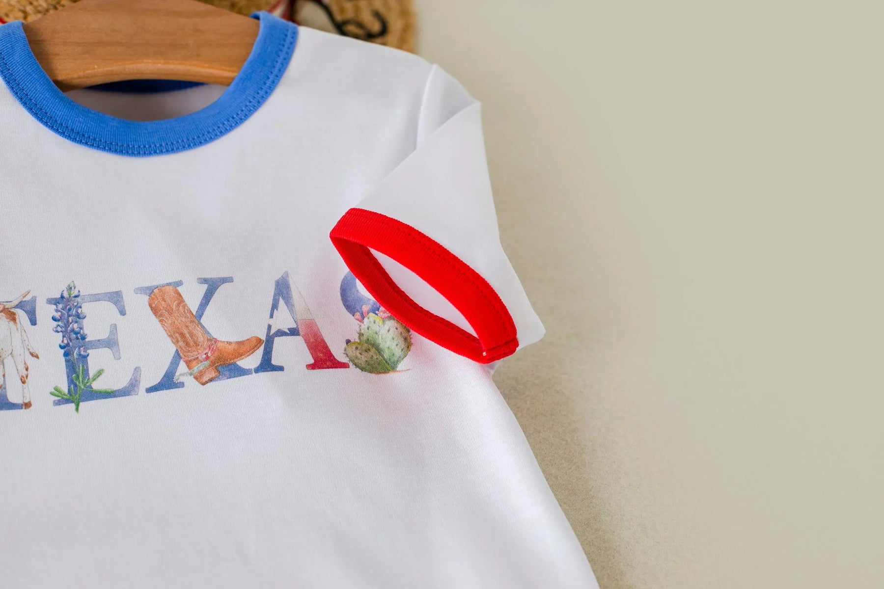 Little Texan Organic Cotton Kids Tshirt by Nola Tawk, Southern lifestyle apparel detail photo 4