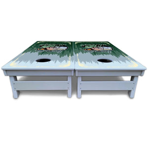Living Life RV Style Cornhole Boards - All Weather Series by Cornhole Solutions, custom cornhole board detail photo 6