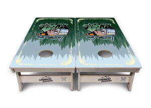 Living Life RV Style Cornhole Boards - Professional Tournament Series by Cornhole Solutions, custom cornhole board detail photo 2