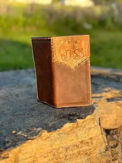 Long Wallet by Kw Leatherworks, handmade leather goods detail photo 6
