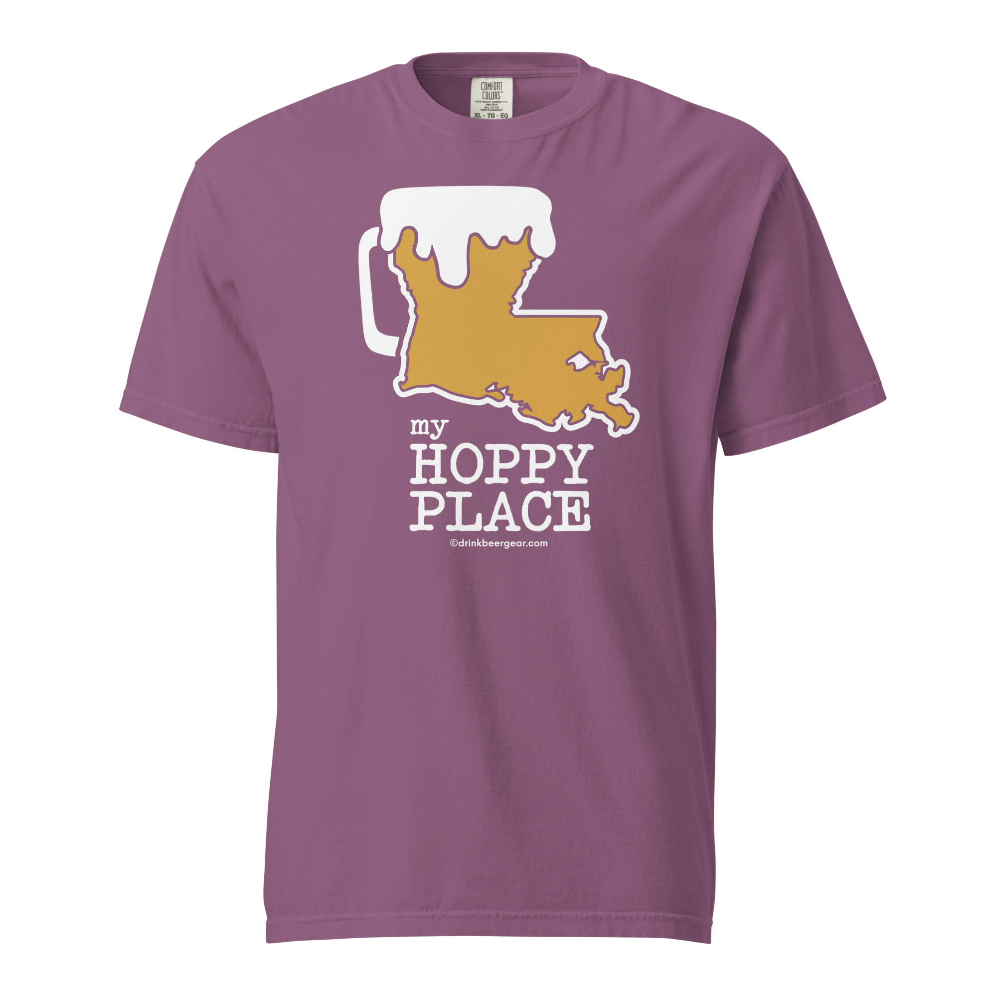 Louisiana Beer Mug Tee – My Hoppy Place - COMFORT COLORS BRAND TEE Drink Beer Gear
