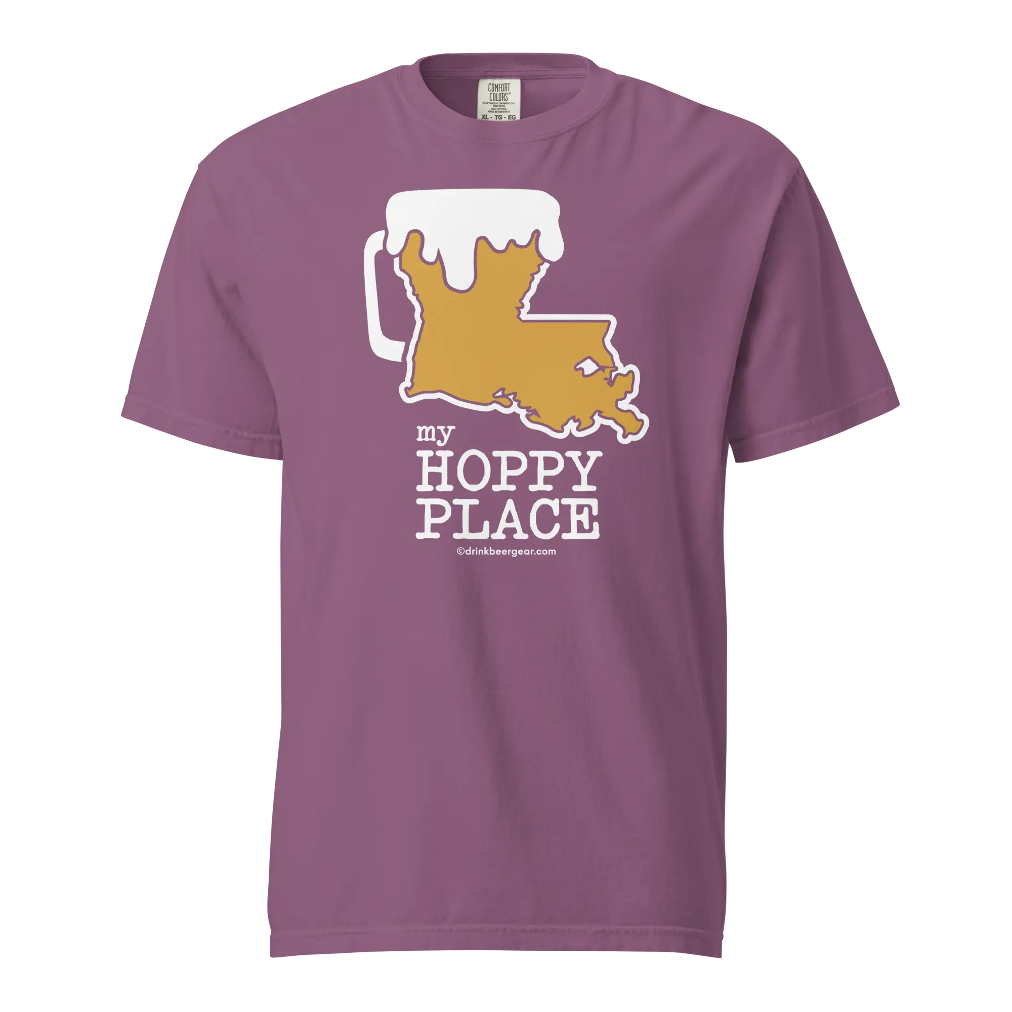Louisiana Beer Mug Tee – My Hoppy Place - COMFORT COLORS BRAND TEE Drink Beer Gear