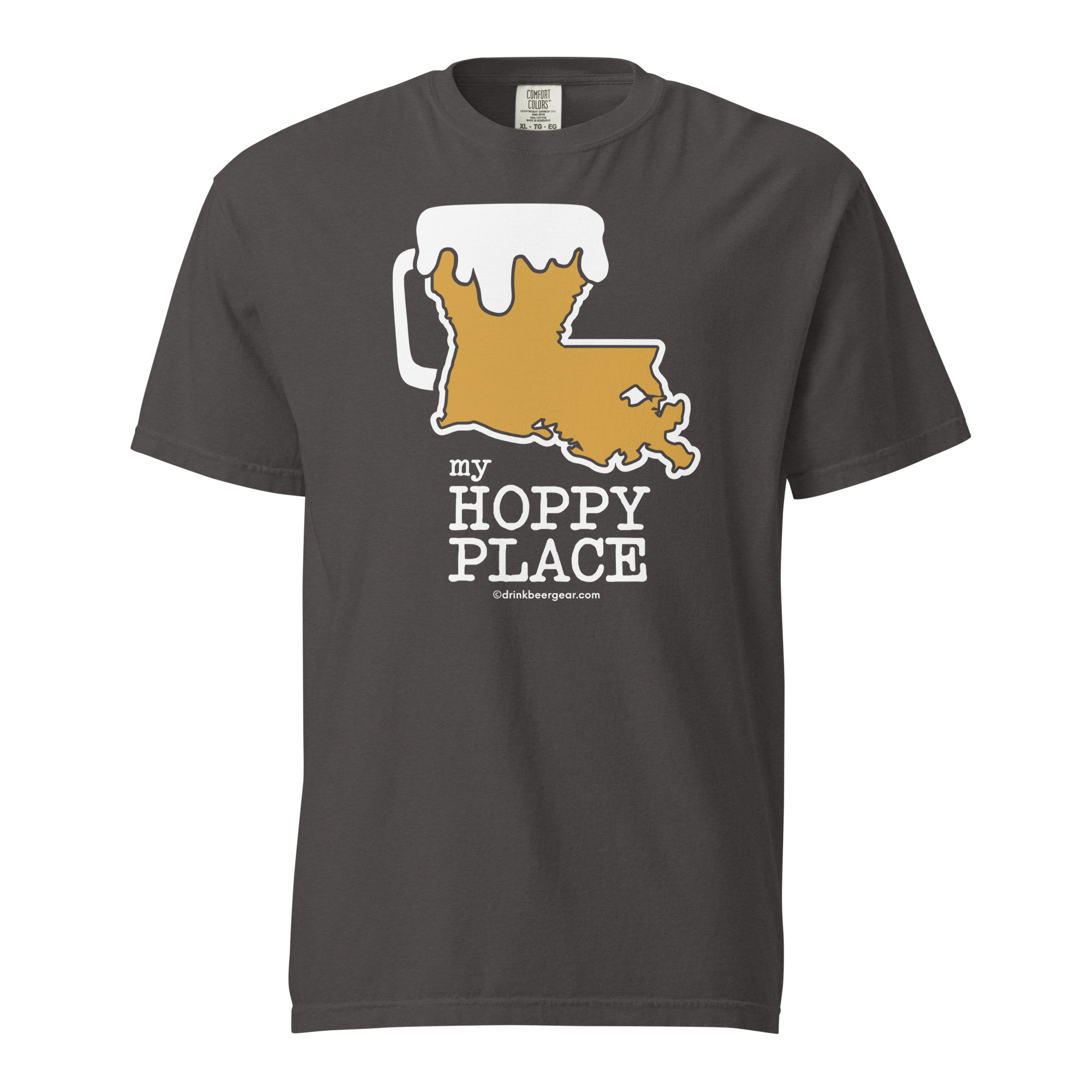 Louisiana Beer Mug Tee – My Hoppy Place - COMFORT COLORS BRAND TEE Drink Beer Gear