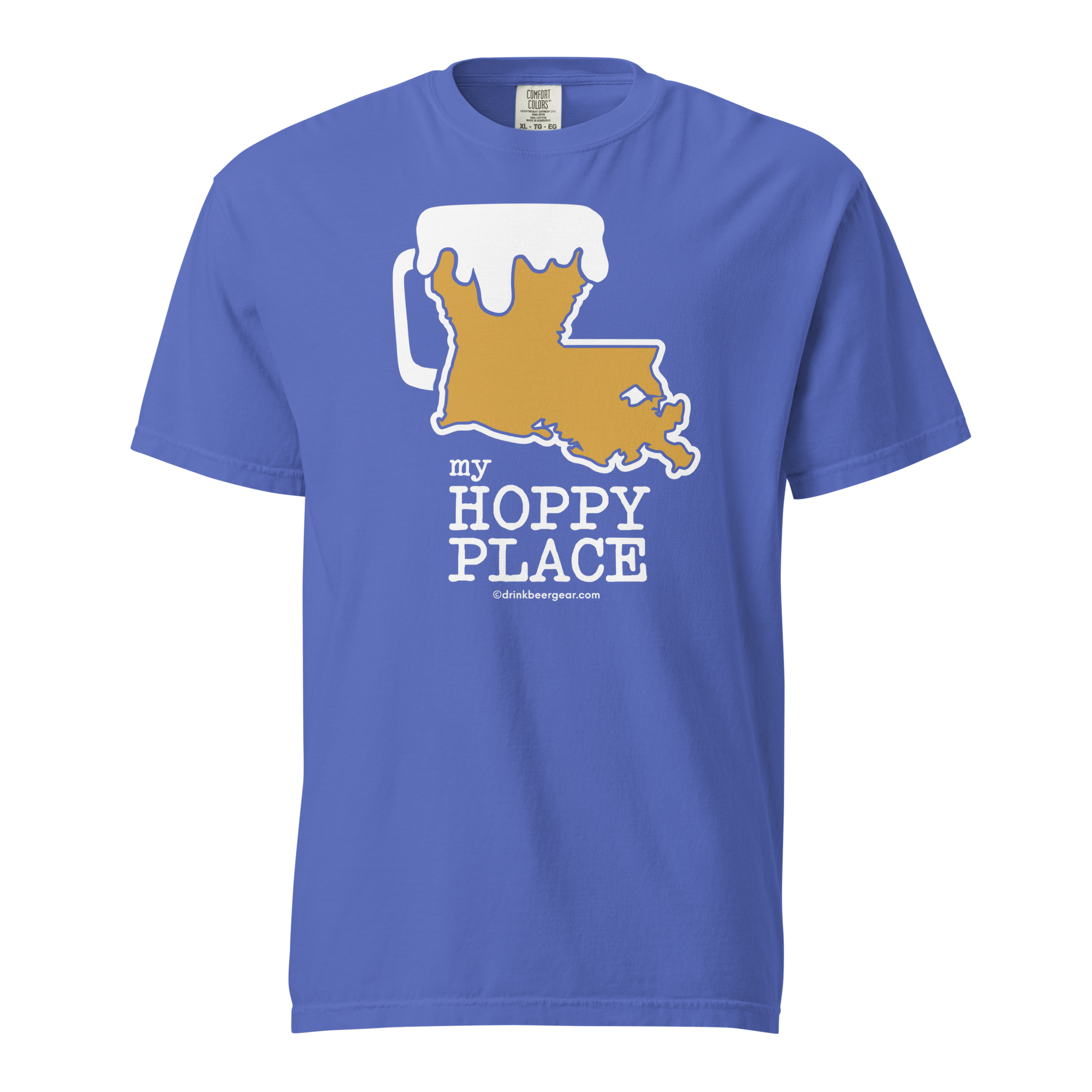 Louisiana Beer Mug Tee – My Hoppy Place - COMFORT COLORS BRAND TEE Drink Beer Gear