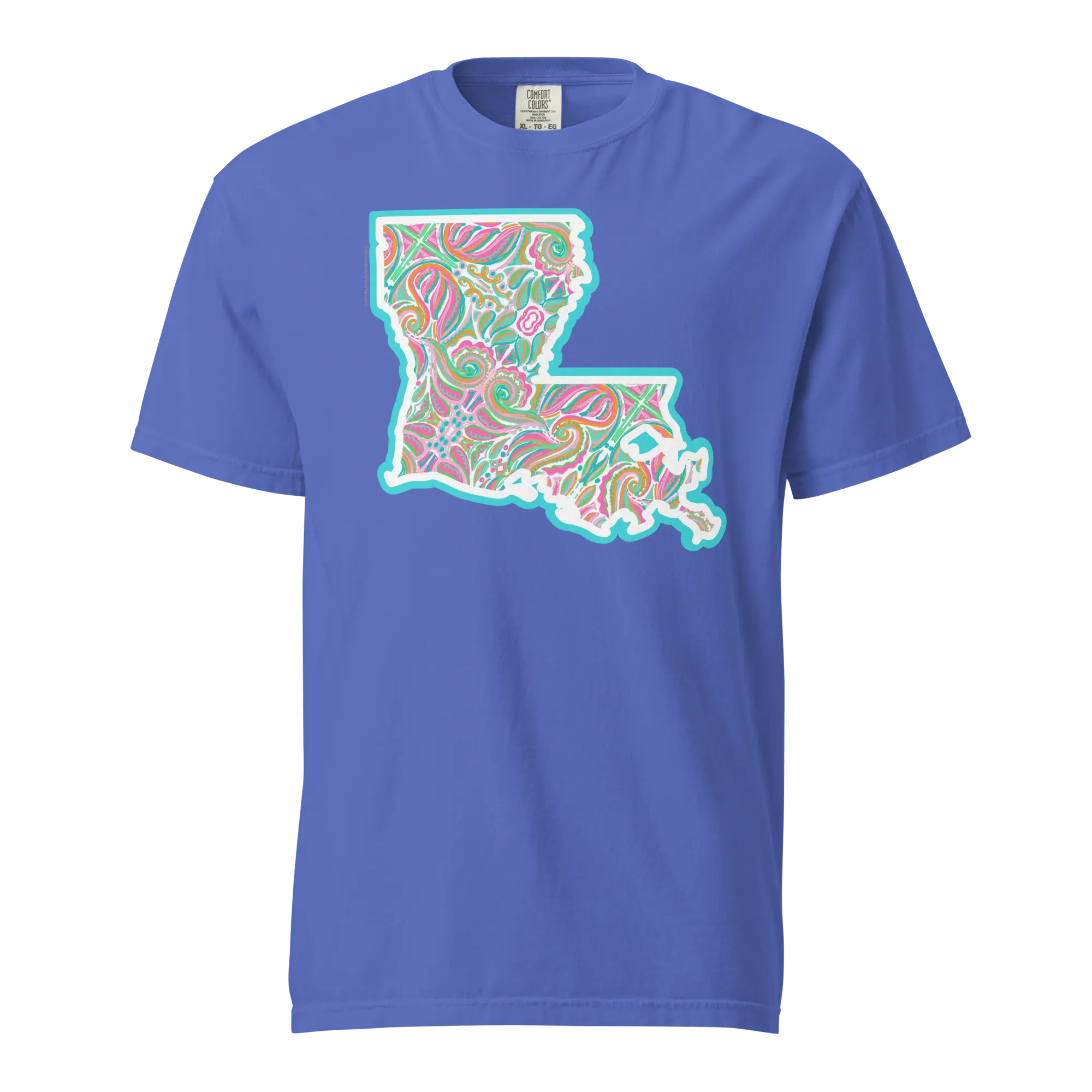 Louisiana Jubilee T-Shirt by Southern Artist Leslie Gonce | Abstract Art Comfort Colors Tee