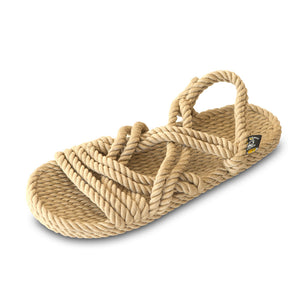 Lounger-Camel handmade rope sandals by Nomadic State of Mind