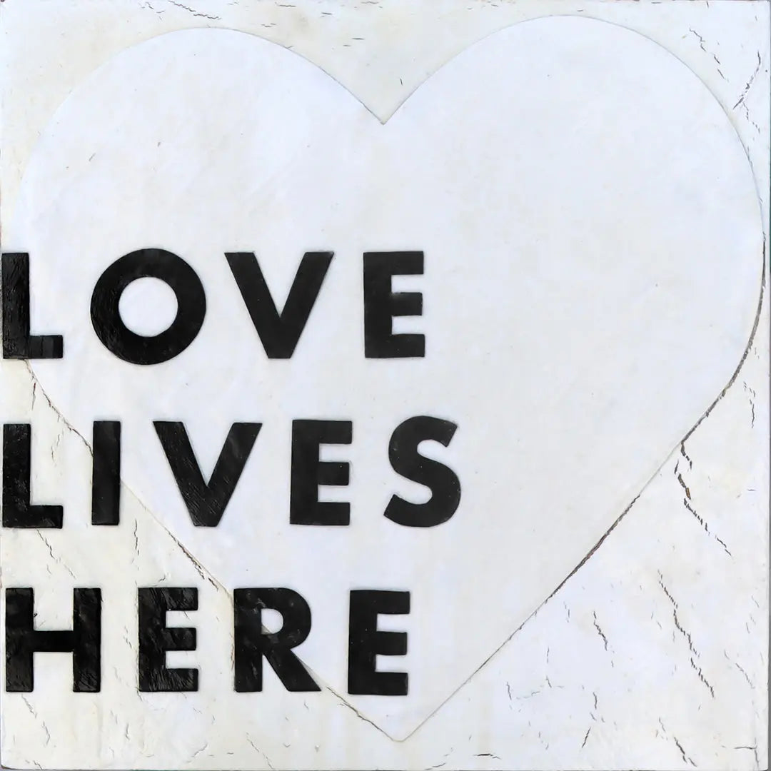 Love Lives Here Art Prints by Dennehey Design Co., paper gift detail photo 2