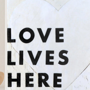 Love Lives Here Art Prints by Dennehey Design Co., paper gift detail photo 3