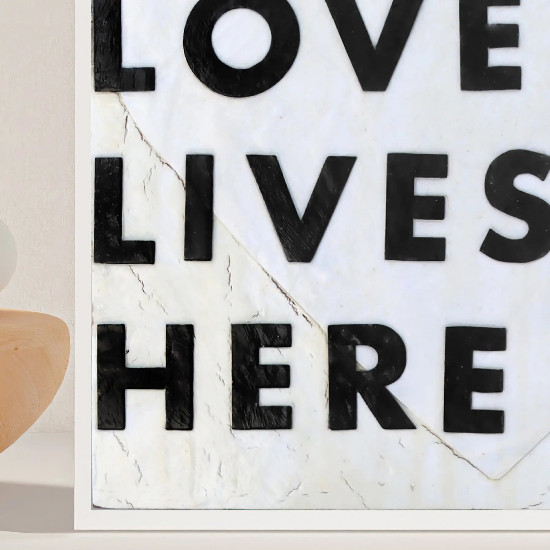Love Lives Here Art Prints by Dennehey Design Co., paper gift detail photo 4