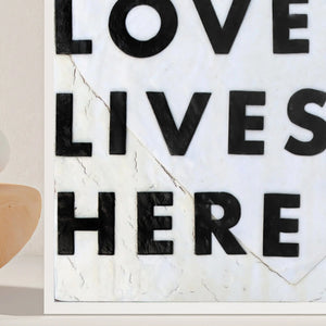 Love Lives Here Art Prints by Dennehey Design Co., paper gift detail photo 4