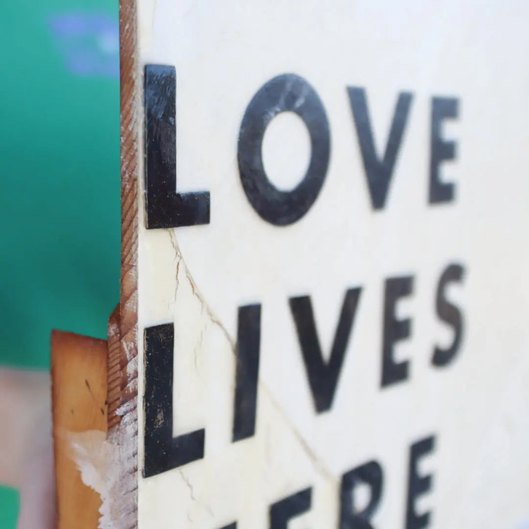 Love Lives Here Artwork by Dennehey Design Co., original artwork detail photo 2