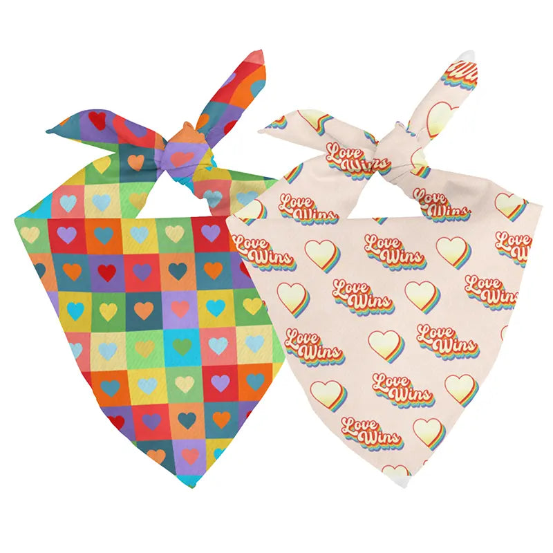 Love Wins Dog Bandana Dog Bandana Co.