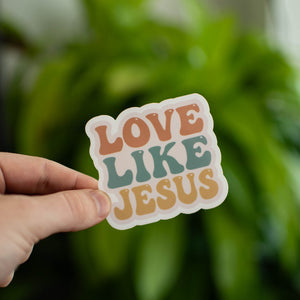 Love Like Jesus - Sticker by Still Magnolia, vinyl decal detail photo 3