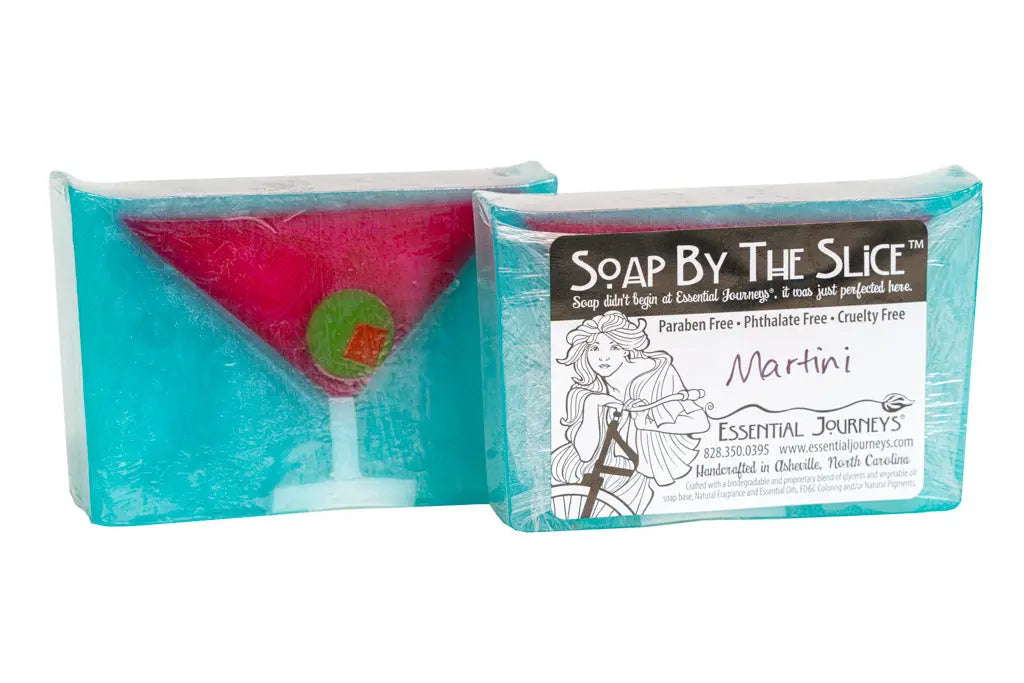 Martini Soap Slice 5.5 Oz. by Essential Journeys, natural skincare detail photo 2