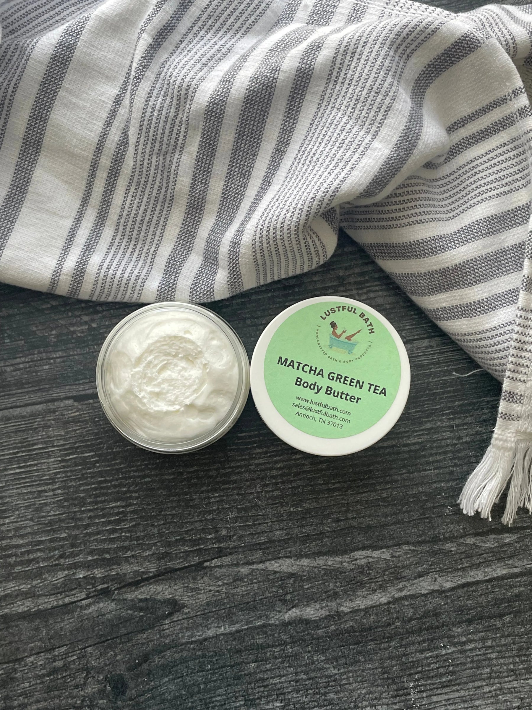 Matcha Green Tea Body Butter by Lustful Bath, LLC, Southern food gift detail photo 4