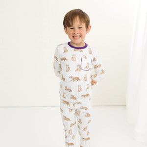 MVC: Louisiana Tigers Organic Cotton Pajama Set by Nola Tawk, Southern food gift detail photo 4