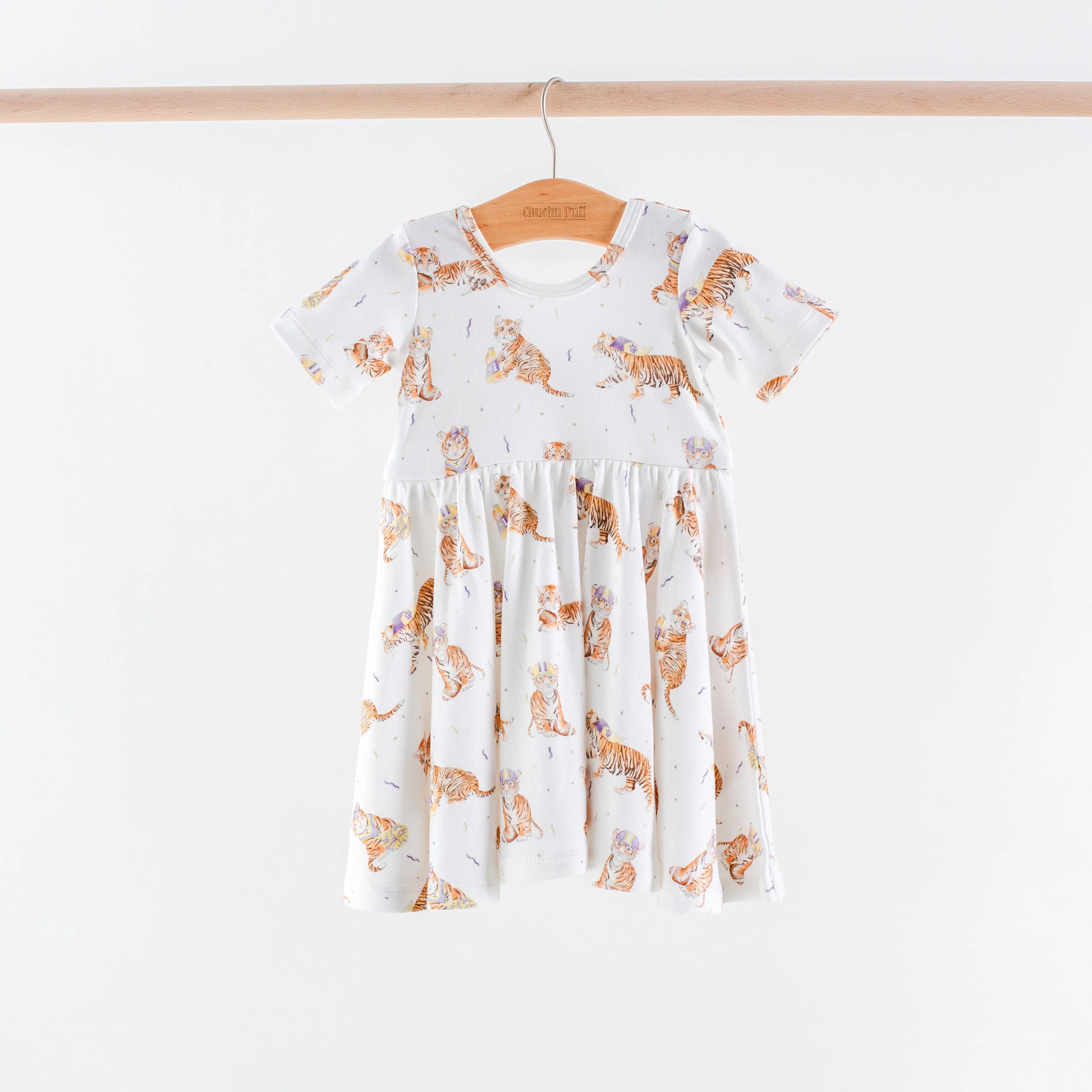 MVC: Louisiana Tigers Organic Cotton Twirl Dress Nola Tawk