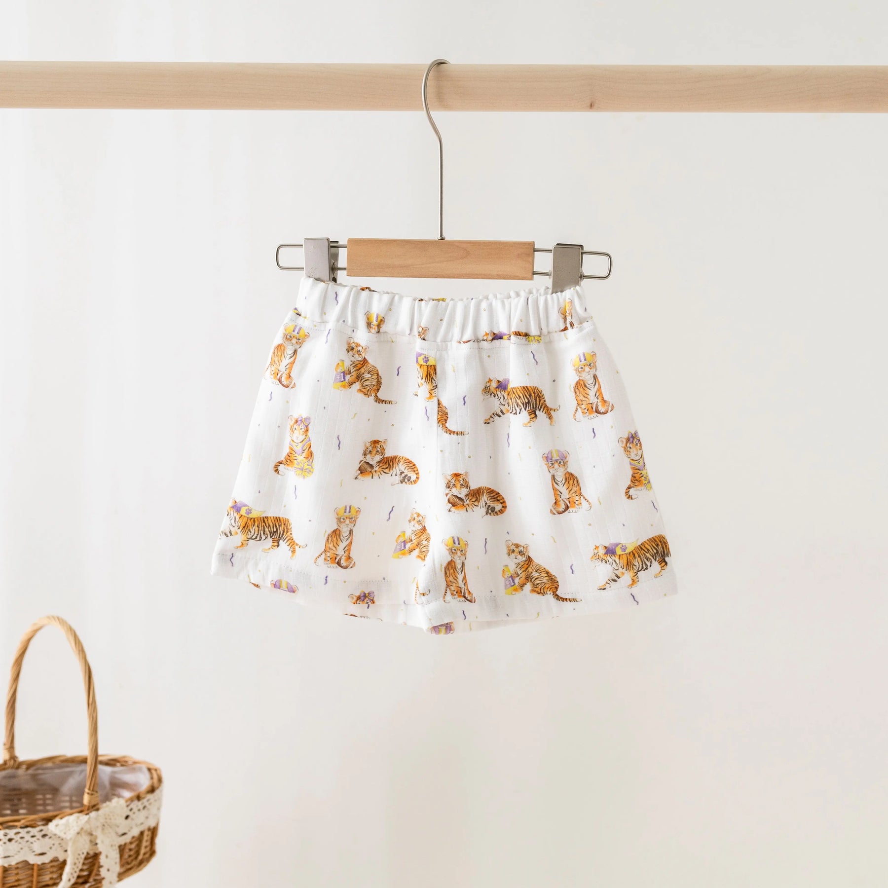 MVC: Louisiana Tigers Organic Muslin Shorts Nola Tawk
