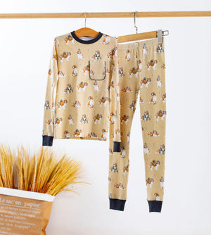 MVP: Louisiana Saints Organic Cotton Pajama Set by Nola Tawk, Southern food gift main product photo