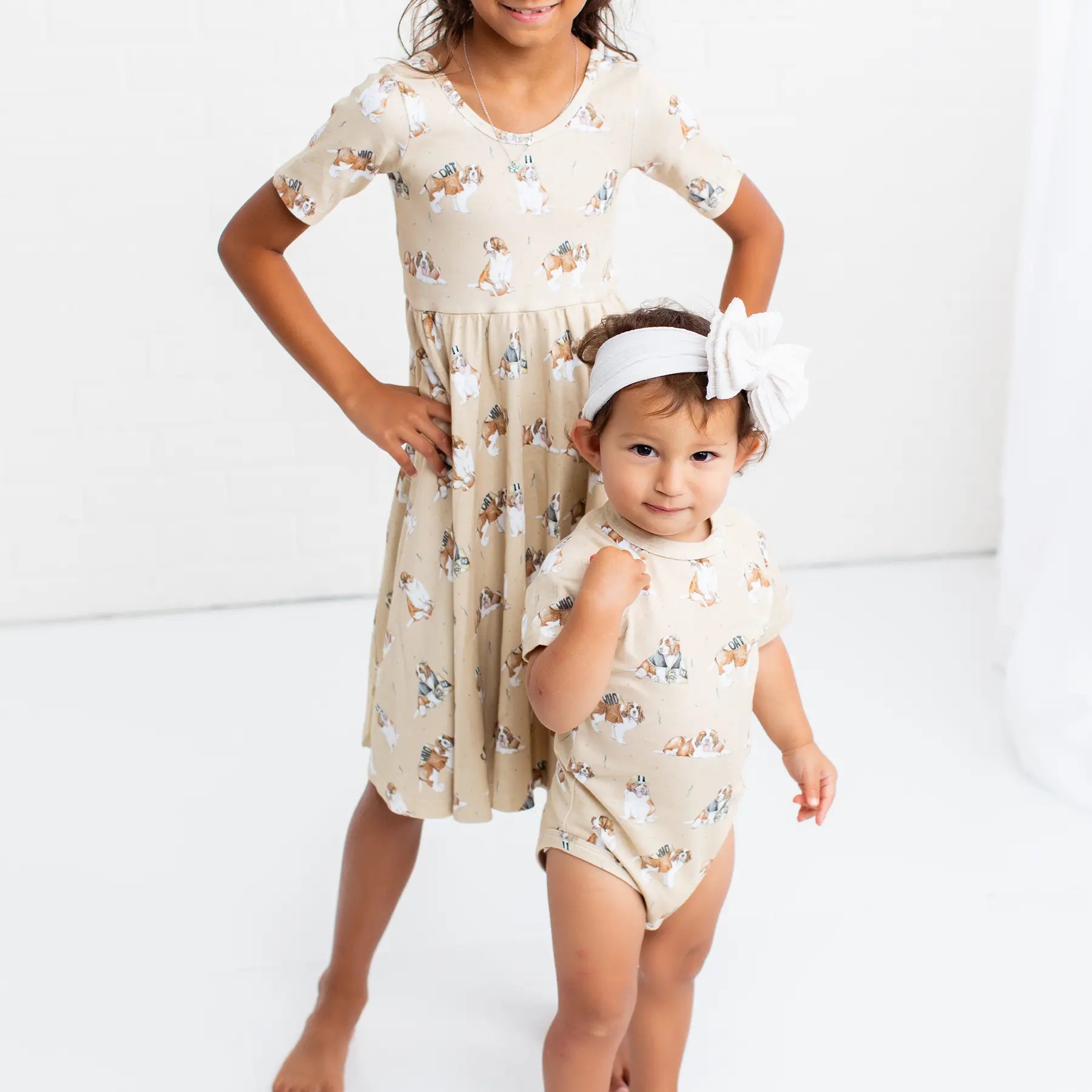 MVP: Louisiana Saints Organic Cotton Twirl Dress by Nola Tawk, Southern lifestyle apparel detail photo 3