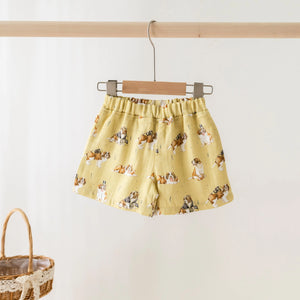 MVP: Louisiana Saints Organic Muslin Shorts by Nola Tawk, children's boutique clothing main product photo