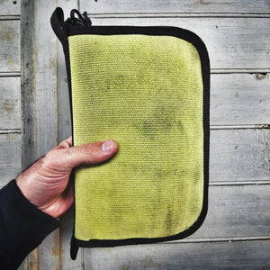Major Dopp Bag - Large by Recycled Firefighter, handmade leather goods detail photo 2
