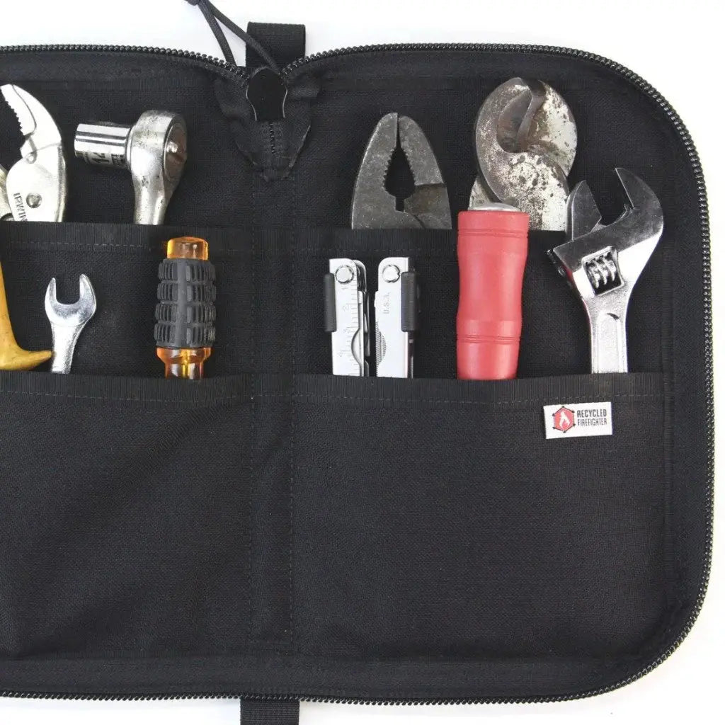 Major Dopp Bag - Large by Recycled Firefighter, handmade leather goods detail photo 11