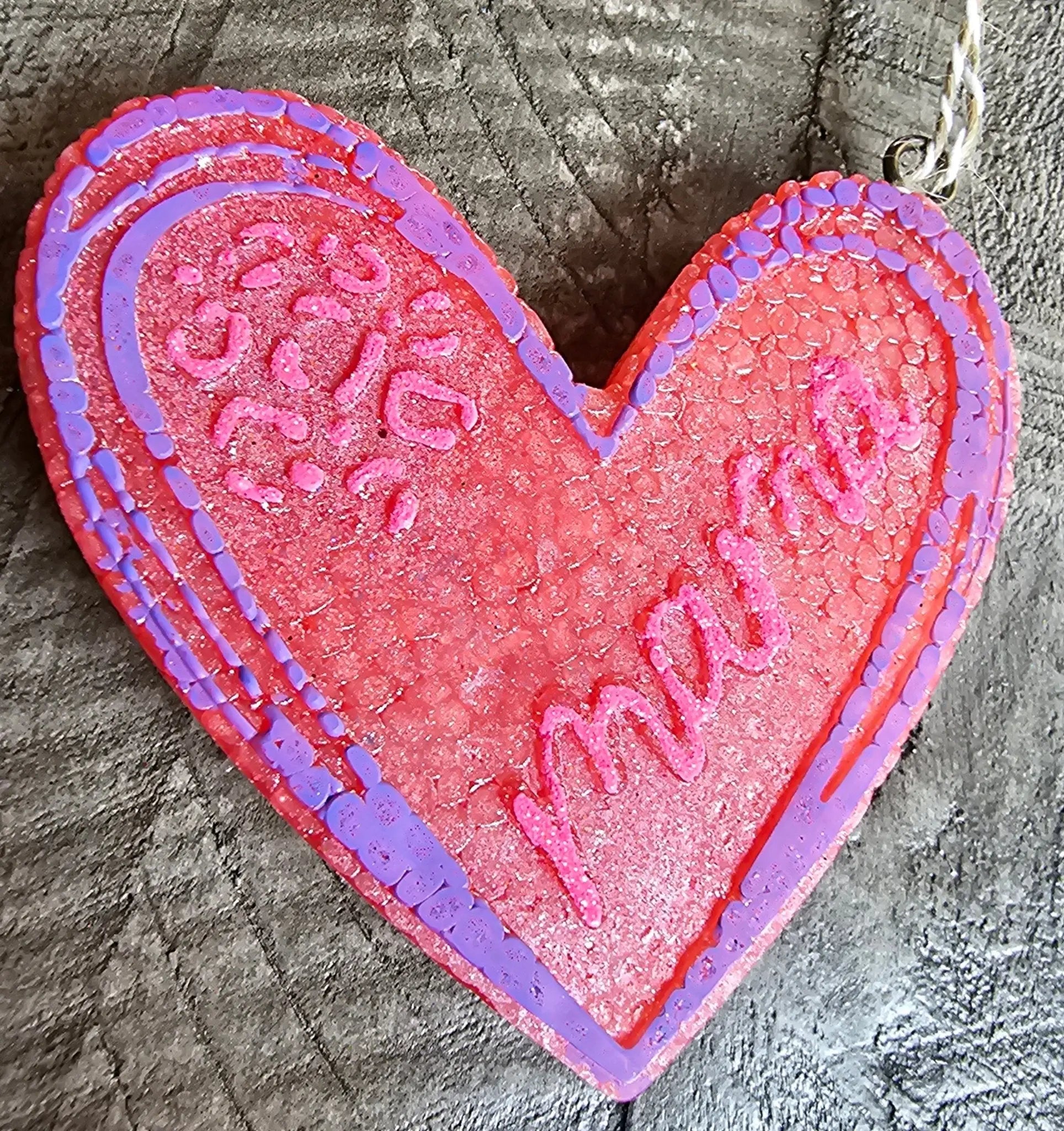 Mama Heart Car Freshie - Handmade Aroma Bead Air Freshener by Main Street Collective