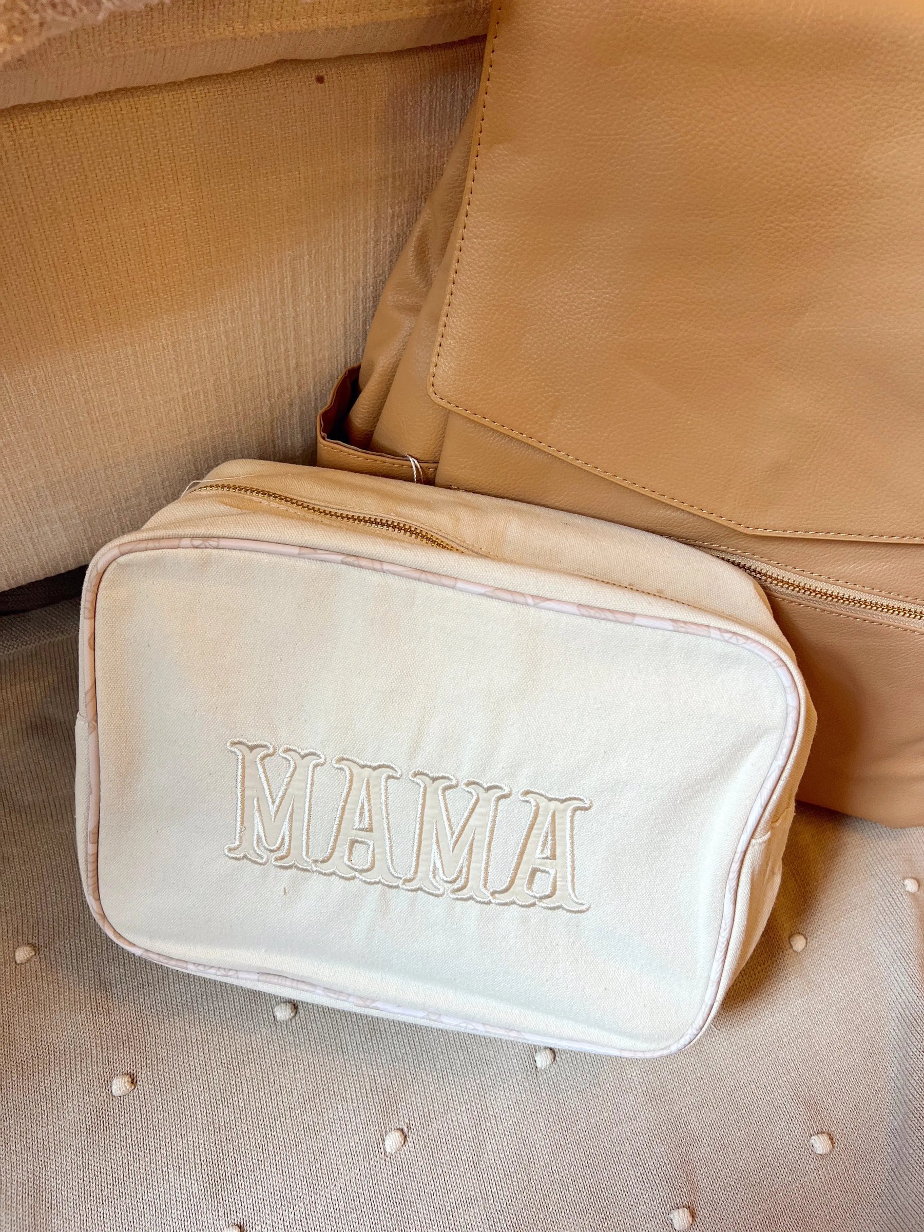 Mama XL - Canvas Bag by KenzKustomz, handmade leather goods detail photo 3