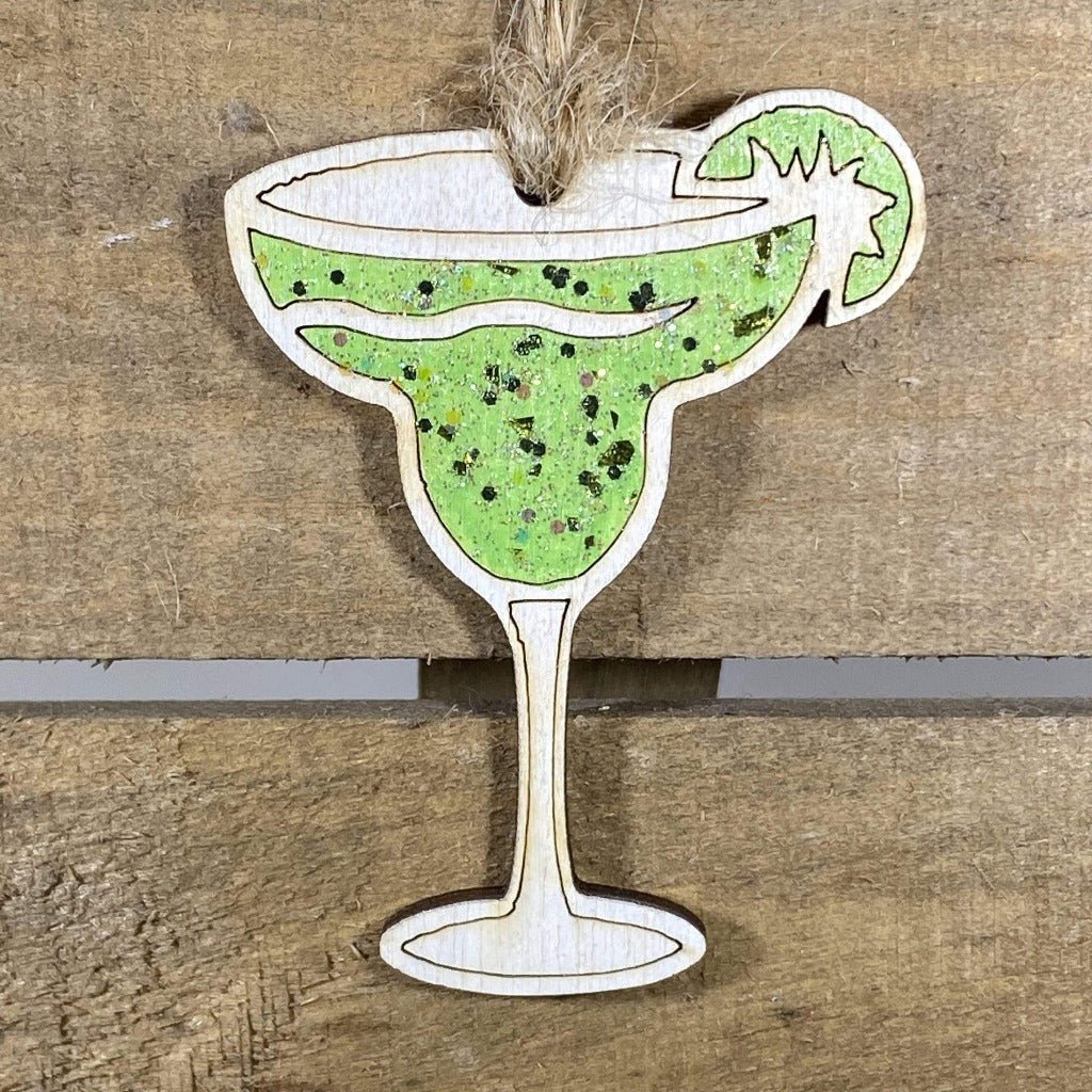 Margarita Wooden Christmas Ornament | Tropical Holiday Decor