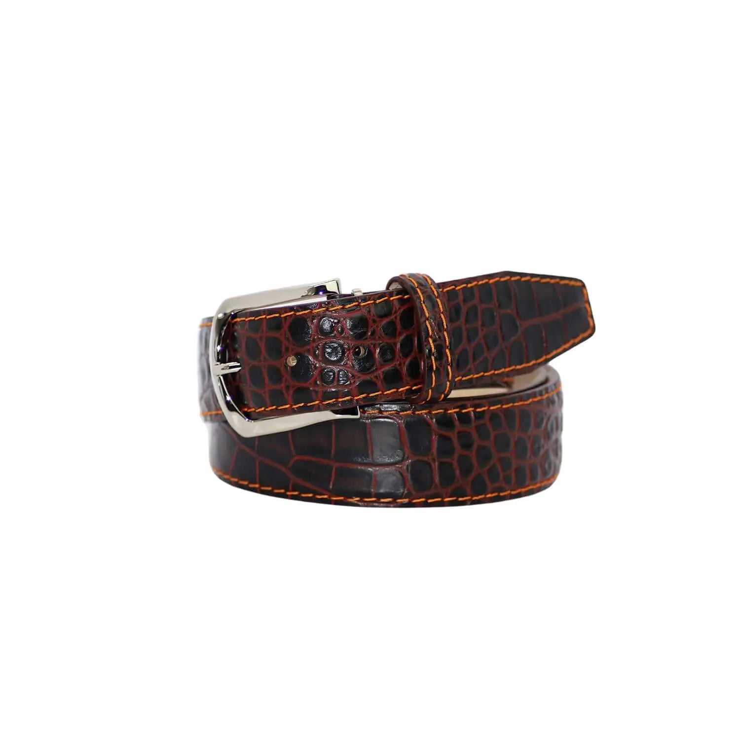 Maroon Vintage Misterioso Belt by Roger Ximenez handmade in Miami