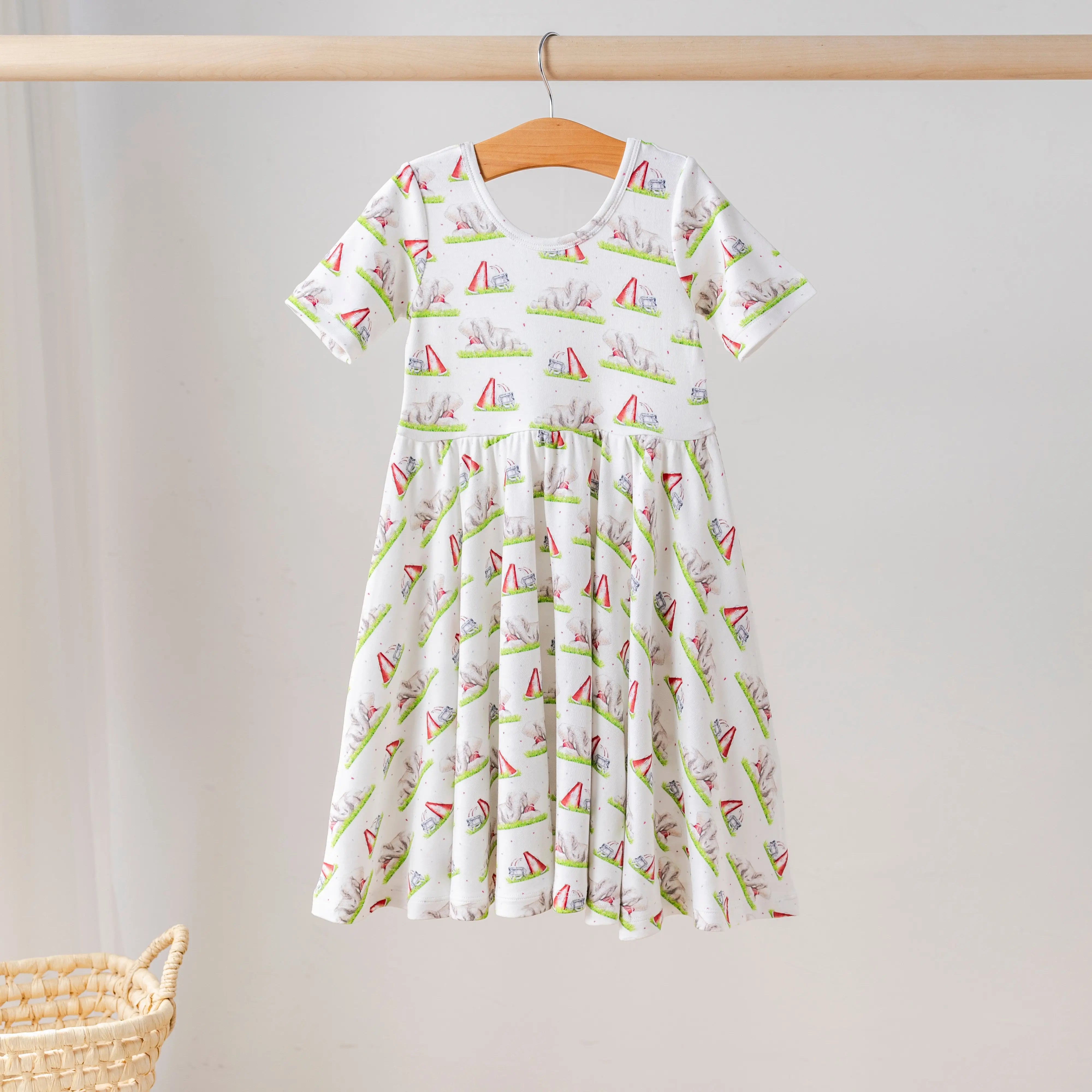 Mascot Mania in Alabama Organic Cotton Dress for Kids Nola Tawk