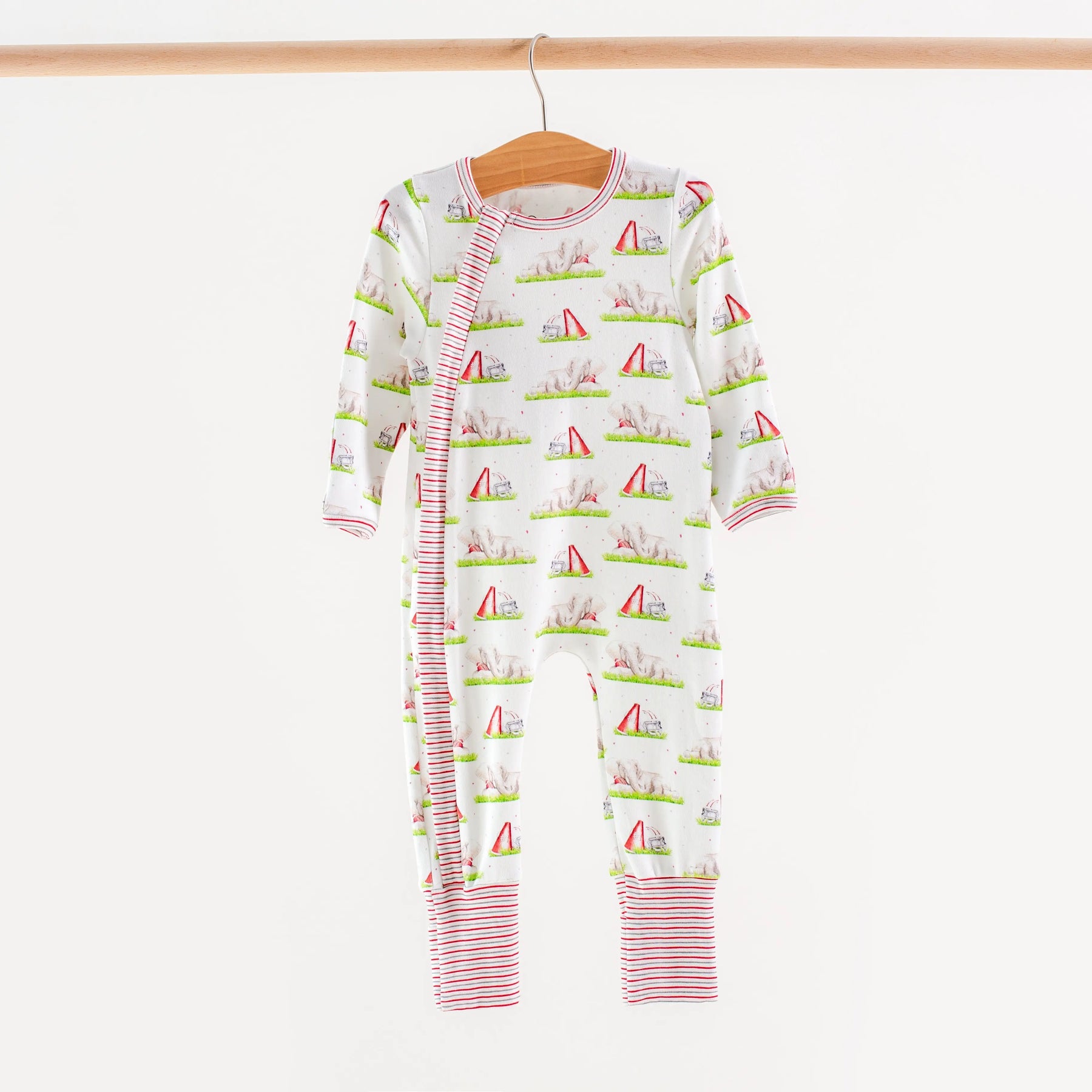 Mascot Mania in Alabama Organic Cotton Kids Pajamas by Nola Tawk, Southern food gift detail photo 2