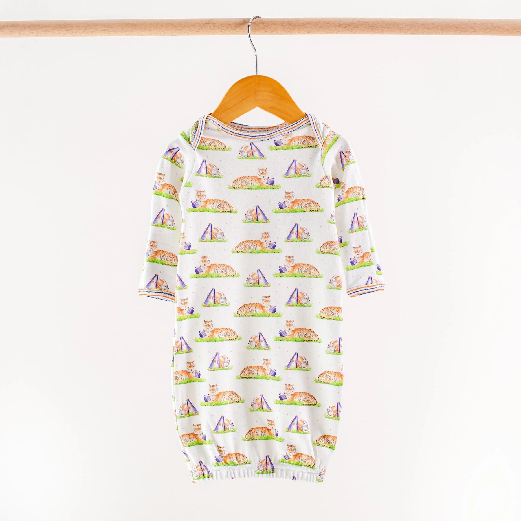 Mascot Mania in Auburn Organic Cotton Kids Pajamas by Nola Tawk, Southern food gift detail photo 3