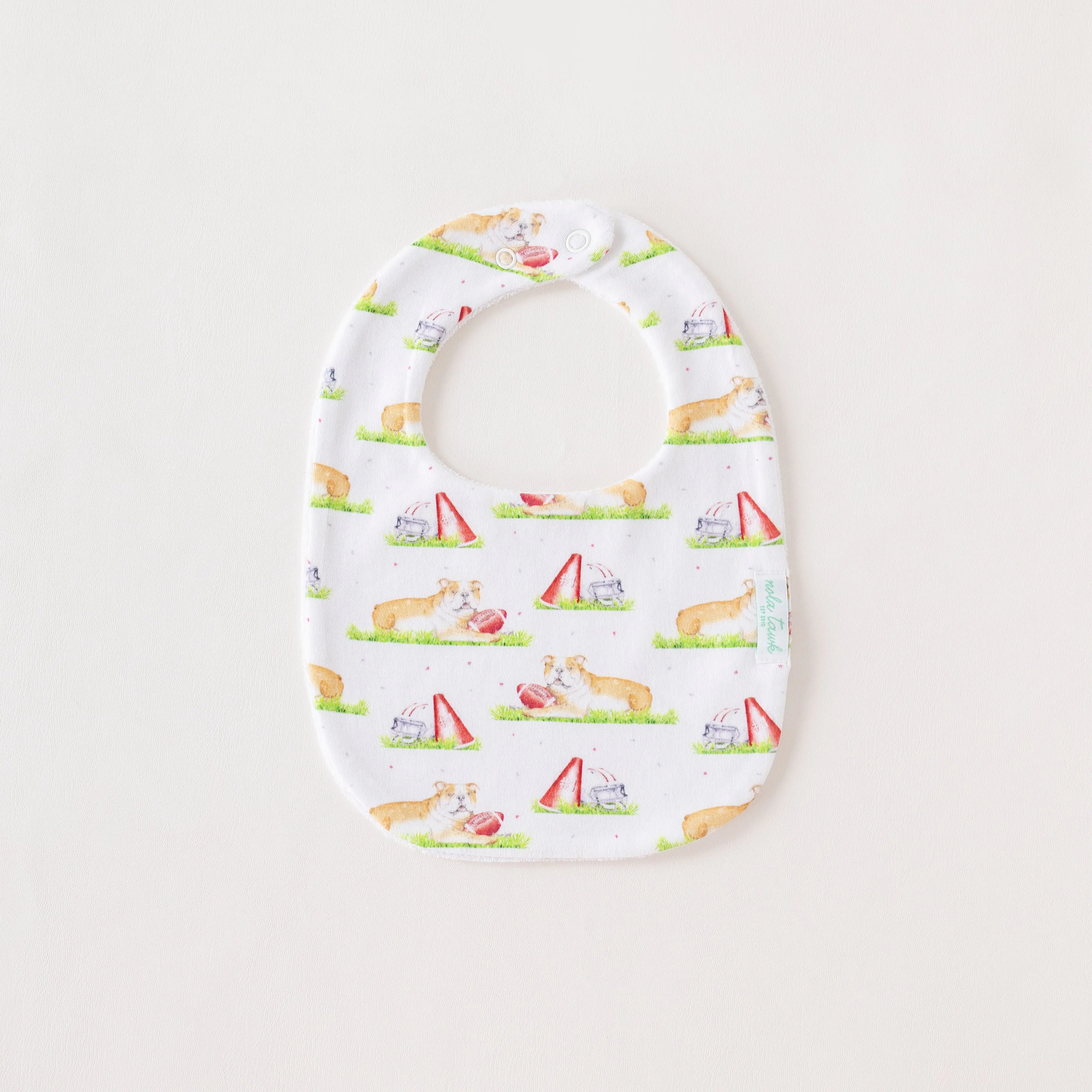 Mascot Mania in Mississippi Organic Cotton Baby Bib Nola Tawk