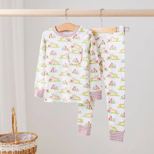 Mascot Mania in Mississippi Organic Cotton Kids Pajamas by Nola Tawk, Southern food gift main product photo
