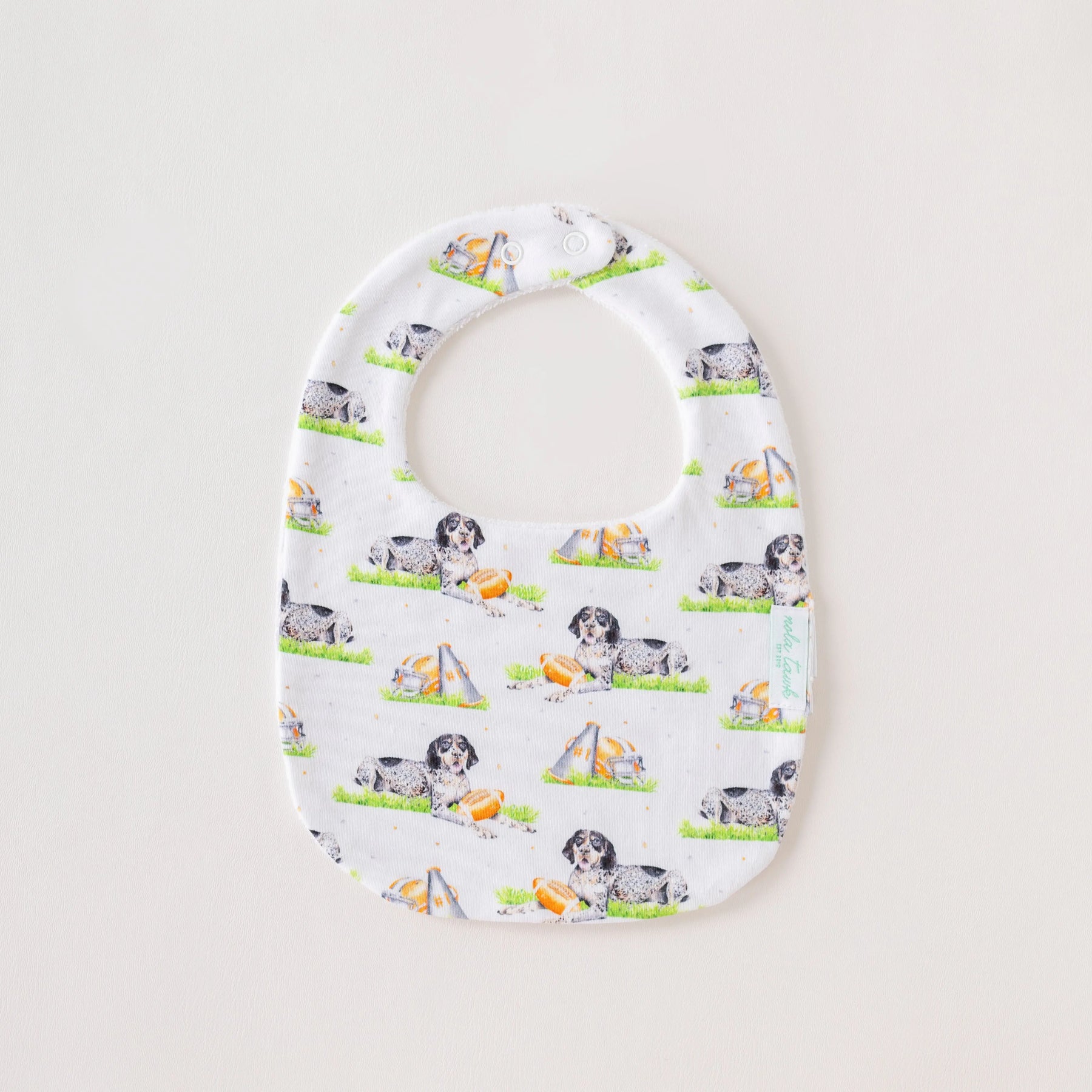Mascot Mania in Tennessee Organic Cotton Baby Bib Nola Tawk