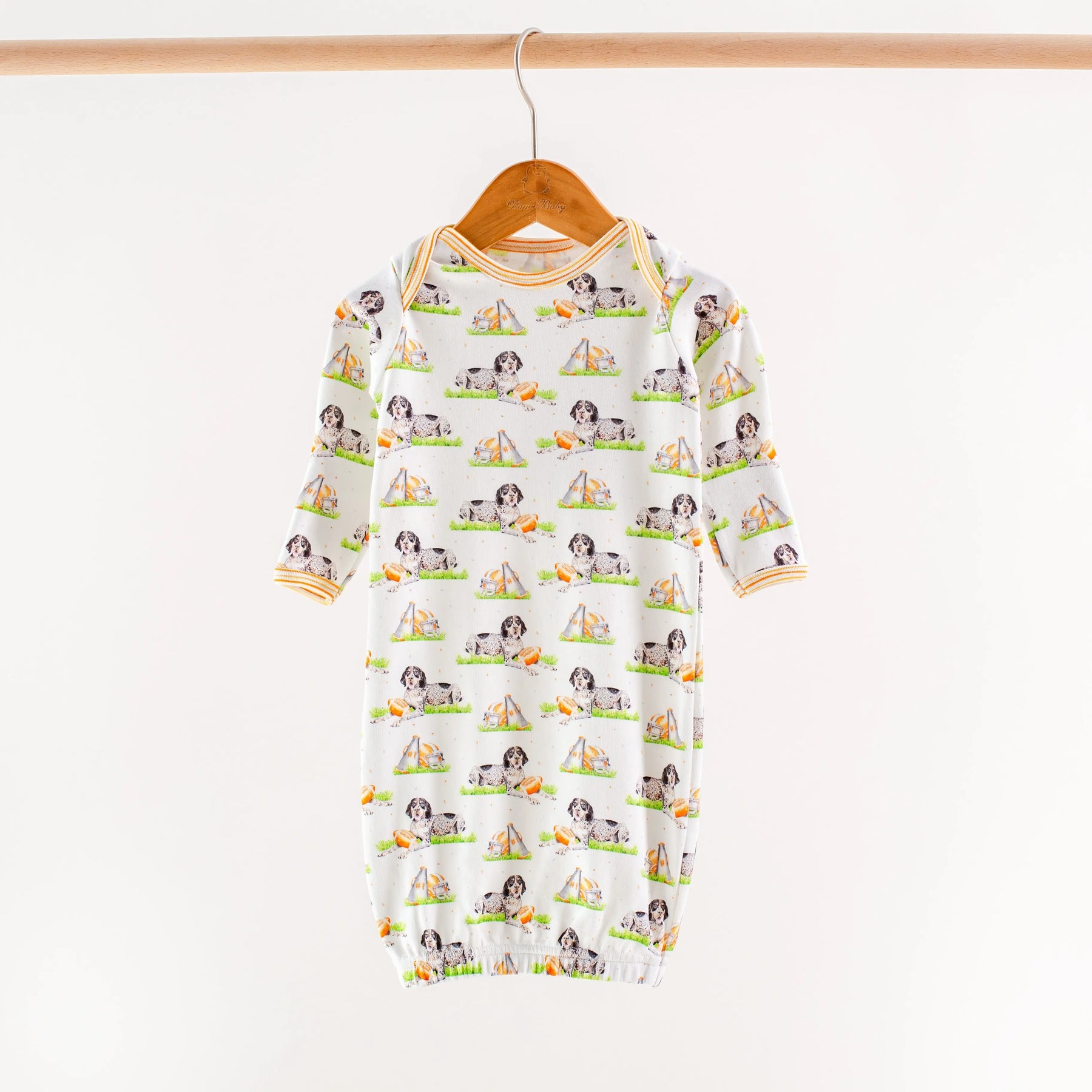 Mascot Mania in Tennessee Organic Cotton Kids Pajamas by Nola Tawk, Southern food gift detail photo 3