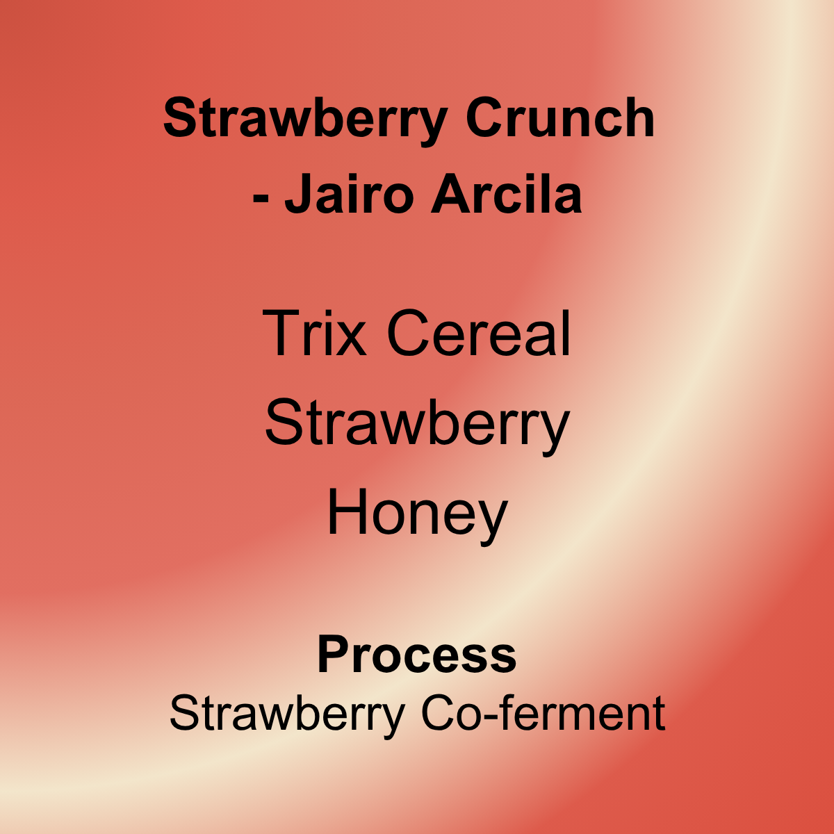 Haiku Brew Strawberry Crunch Castillo coffee by Jairo Arcila