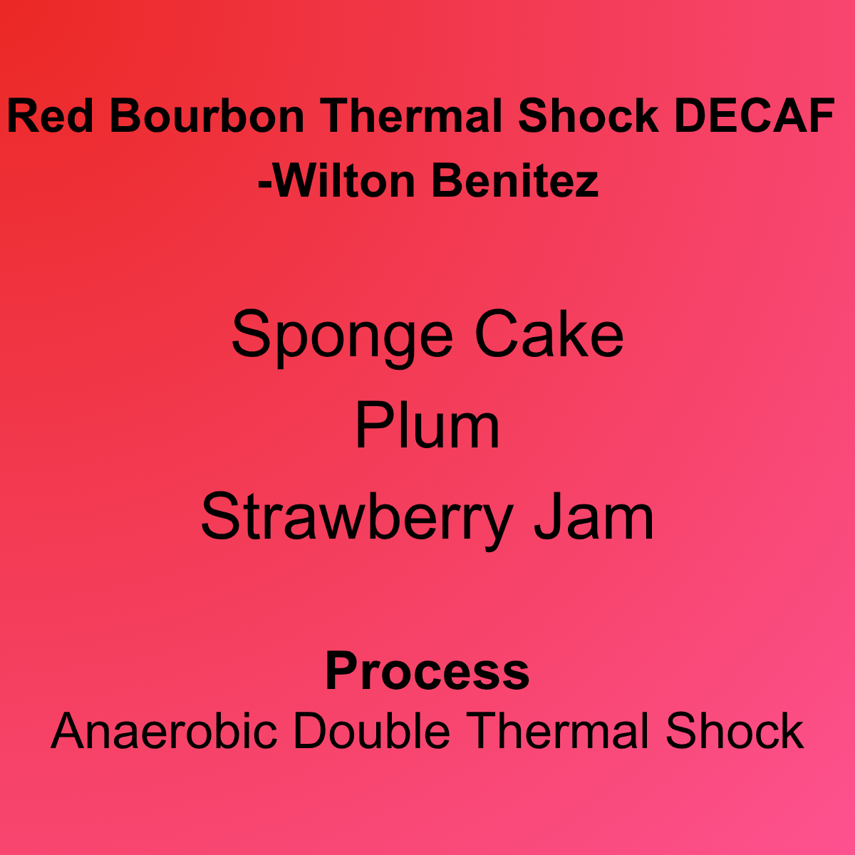Haiku Brew Red Bourbon Double Thermal Shock decaf coffee from Wilton Benitez