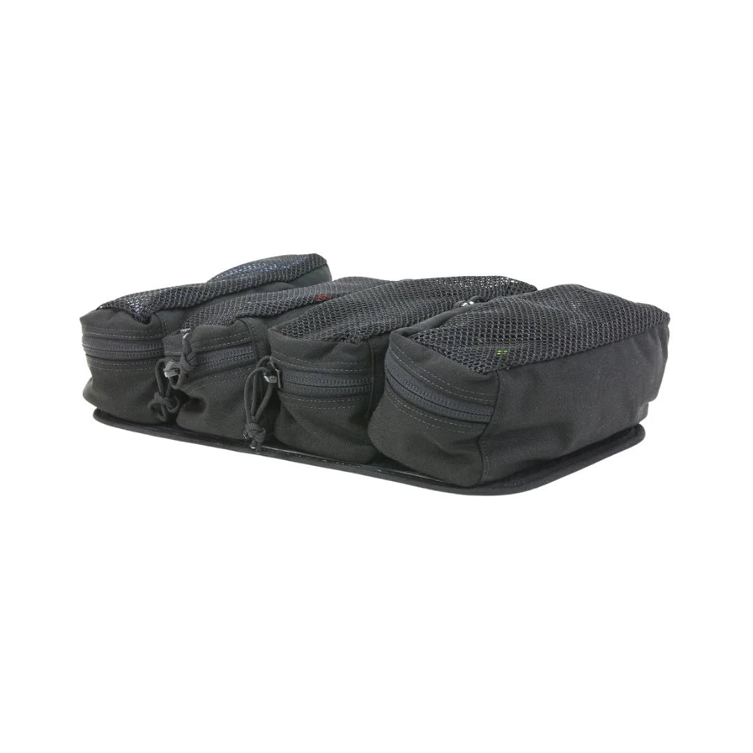 12 Hour Rigid Pouch Set by Recycled Firefighter, handmade leather goods detail photo 2