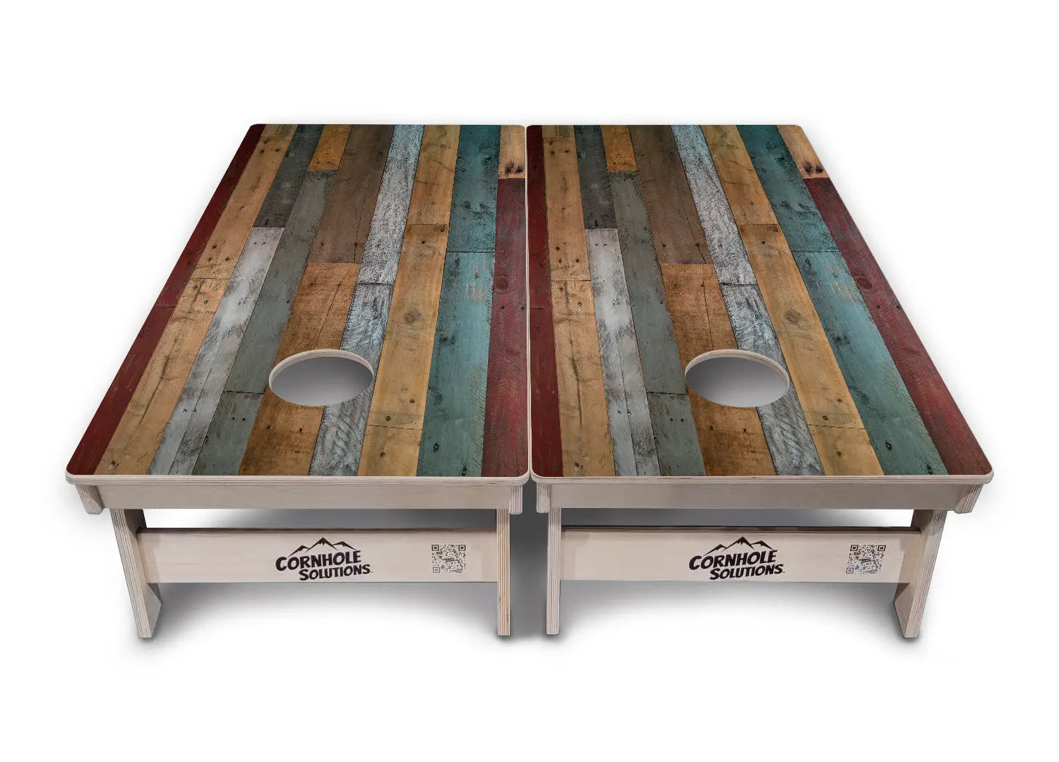 Metallic Wood Planks Cornhole Boards - Professional Tournament Series Cornhole Solutions