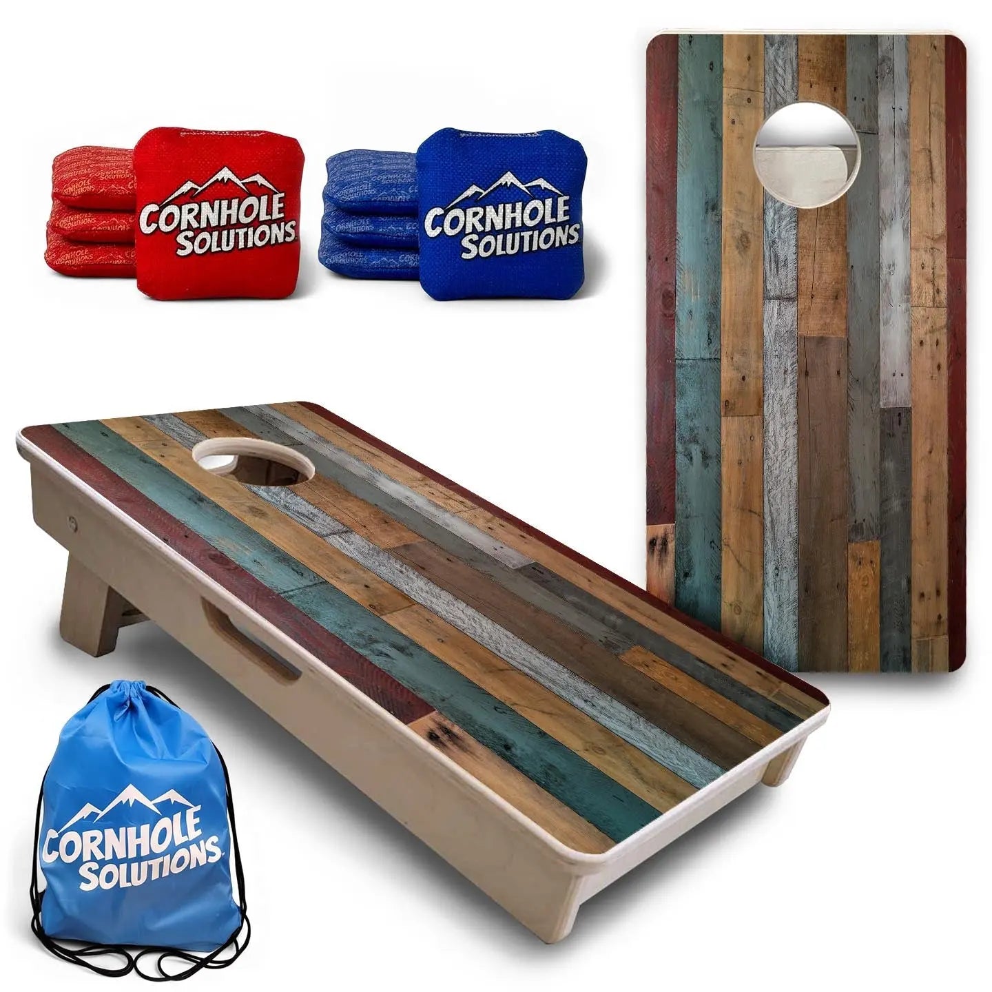 Metallic Wood Planks - Mini or Vacation Size Cornhole Boards Cornhole Solutions