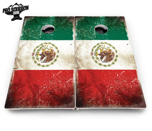 Mexico Flag Cornhole Boards - Pro Solution Elite Series by Cornhole Solutions, custom cornhole board detail photo 4
